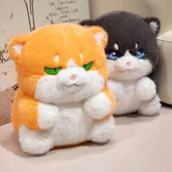 Cute Chubby Gray Ginger Cat Plushies