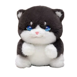 Cute Chubby Gray Ginger Cat Plushies -Kawaii Store kawaiies plushies plush softtoy cute chubby gray ginger cat plushies soft toy 567454