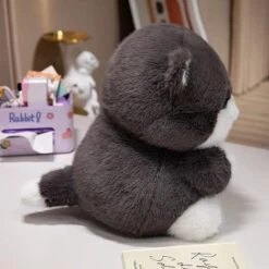 Cute Chubby Gray Ginger Cat Plushies -Kawaii Store kawaiies plushies plush softtoy cute chubby gray ginger cat plushies soft toy 925947