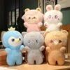 Cute Fluffy Animal Plushie Mascots -Kawaii Store kawaiies plushies plush softtoy cute fluffy animal plushie mascots soft toy set of 5 683450