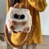 Apparel Cute Fluffy Brown Burmese Cat Plush Bag -Kawaii Store kawaiies plushies plush softtoy cute fluffy brown burmese cat plush bag bag 509368