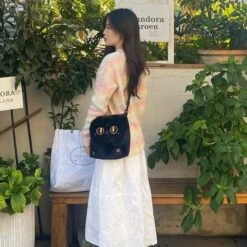 Apparel Cute Fluffy Moon Black Cat Plush Bag -Kawaii Store kawaiies plushies plush softtoy cute fluffy moon black cat plush bag bag 331749