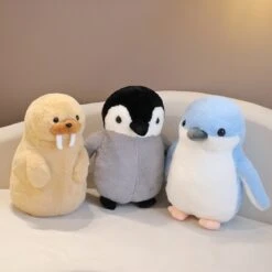 Cute Fluffy Penguin Walrus Plushies -Kawaii Store kawaiies plushies plush softtoy cute fluffy penguin walrus plushies soft toy 456632