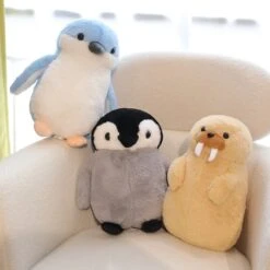 Cute Fluffy Penguin Walrus Plushies -Kawaii Store kawaiies plushies plush softtoy cute fluffy penguin walrus plushies soft toy 969595
