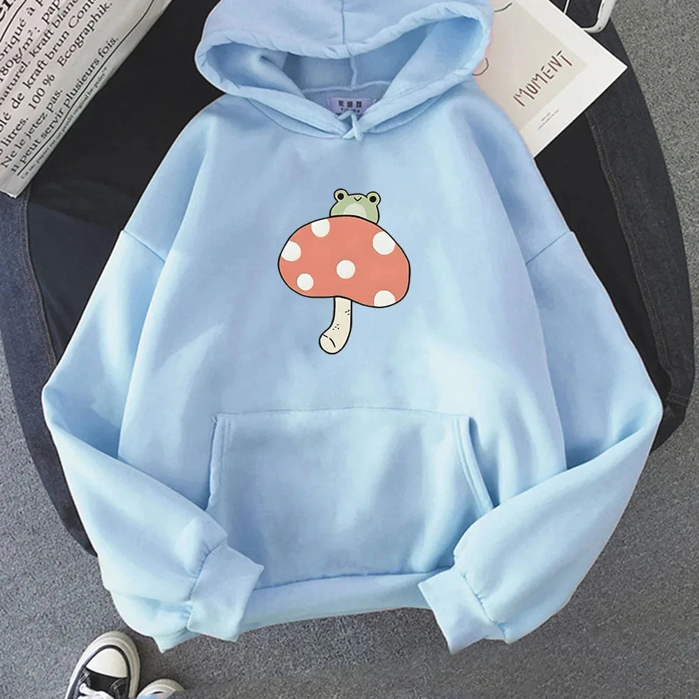 Apparel Cute Frog Mushroom Unisex Hoodie 13 Apparel Cute Frog Mushroom Unisex Hoodie - Image 11