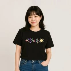 Apparel Cute Ghost Band Illustration Unisex Tee