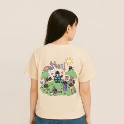 Apparel Cute Ghost Band Illustration Unisex Tee 16 Apparel Cute Ghost Band Illustration Unisex Tee -Kawaii Store kawaiies plushies plush softtoy cute ghost band illustration unisex tee apparel cream xs 852578