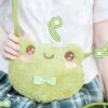 Apparel Cute Green Frog Shoulder Bag