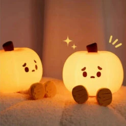 Cute Halloween Pumpkin LED Night Light -Kawaii Store kawaiies plushies plush softtoy cute halloween pumpkin led night light home decor 401912