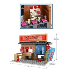 Nippombashi Dori Street Japanese Restaurants Building Sets 27 Nippombashi Dori Street Japanese Restaurants Building Sets -Kawaii Store kawaiies plushies plush softtoy cute japanese restaurants new build it 165029