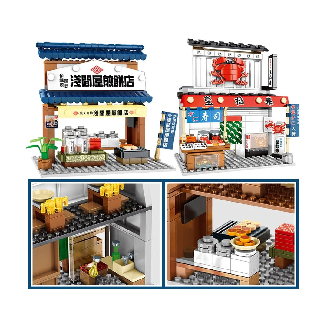 Nippombashi Dori Street Japanese Restaurants Building Sets 4 Nippombashi Dori Street Japanese Restaurants Building Sets - Image 2