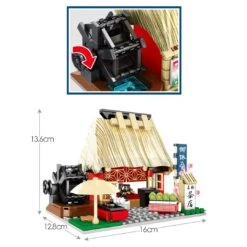 Nippombashi Dori Street Japanese Restaurants Building Sets 26 Nippombashi Dori Street Japanese Restaurants Building Sets -Kawaii Store kawaiies plushies plush softtoy cute japanese restaurants new build it 841015