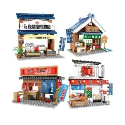 Nippombashi Dori Street Japanese Restaurants Building Sets 25 Nippombashi Dori Street Japanese Restaurants Building Sets -Kawaii Store kawaiies plushies plush softtoy cute japanese restaurants new build it 960271