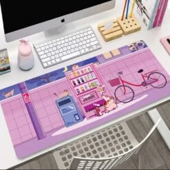 Accessories Cute Japanese-themed Cat Large Mouse Pad Collection 1 -Kawaii Store kawaiies plushies plush softtoy cute japanese themed cat large mouse pad collection 1 accessories vending machines 300x600x2mm 618784