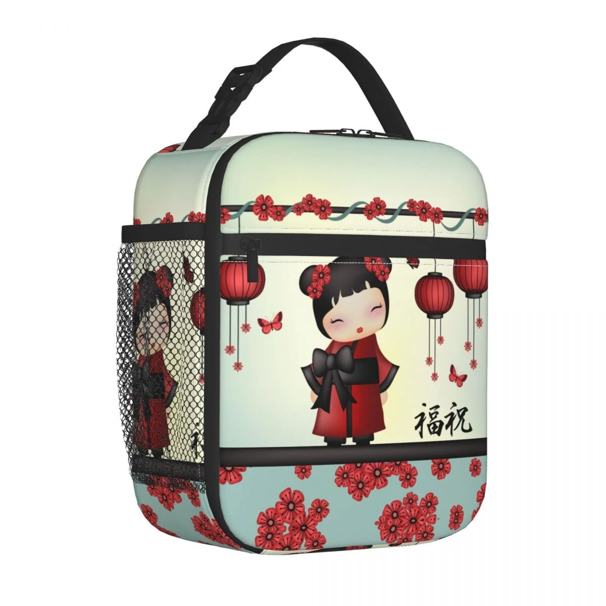 Cute Japanese-themed Kimono Kokeshi Doll Lunch Boxes 4 Cute Japanese-themed Kimono Kokeshi Doll Lunch Boxes - Image 2