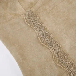 Apparel Cute Khaki Lace Spaghetti Vest 40 Apparel Cute Khaki Lace Spaghetti Vest -Kawaii Store kawaiies plushies plush softtoy cute khaki lace spaghetti vest tops 466211