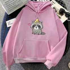Apparel Cute Raccoon With Banana Peel Unisex Hoodie 25 Apparel Cute Raccoon With Banana Peel Unisex Hoodie -Kawaii Store kawaiies plushies plush softtoy cute raccoon with banana peel unisex hoodie apparel pink xs 164322