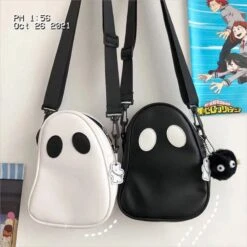 Apparel Cute Round Ghost Bag -Kawaii Store kawaiies plushies plush softtoy cute round ghost bag new apparel 499195