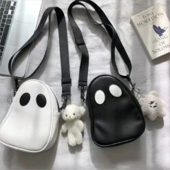 Apparel Cute Round Ghost Bag -Kawaii Store kawaiies plushies plush softtoy cute round ghost bag new apparel 689873