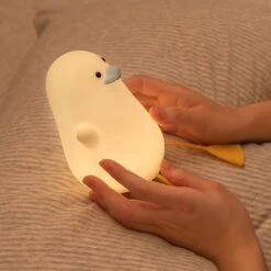 Cute Seagull LED Night Light -Kawaii Store kawaiies plushies plush softtoy cute seagull led night light home decor blue 459328