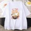 Apparel Cute Shiba Inu Slurping Ramen Unisex Tee -Kawaii Store kawaiies plushies plush softtoy cute shiba inu slurping ramen unisex tee apparel white xs 851741