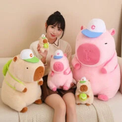 Cute Sporty Capybara Plushie -Kawaii Store kawaiies plushies plush softtoy cute sporty capybara plushie soft toy 996383