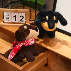 Dachshund Sausage Dog Plush -Kawaii Store kawaiies plushies plush softtoy dachshund sausage dog plush soft toy 112177