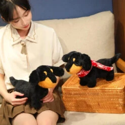 Dachshund Sausage Dog Plush -Kawaii Store kawaiies plushies plush softtoy dachshund sausage dog plush soft toy 156753