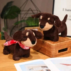 Dachshund Sausage Dog Plush -Kawaii Store kawaiies plushies plush softtoy dachshund sausage dog plush soft toy 250351