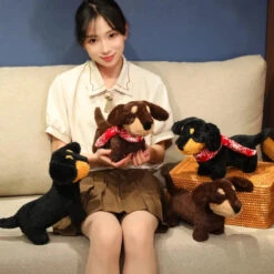 Dachshund Sausage Dog Plush -Kawaii Store kawaiies plushies plush softtoy dachshund sausage dog plush soft toy 688998