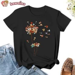 Apparel Dandelion Flying Mushroom Seed Tee -Kawaii Store kawaiies plushies plush softtoy dandelion flying mushroom seed tee apparel 795357