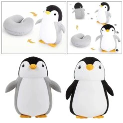 Dino 2 In 1 Travel Neck Support Pillow & Plushie -Kawaii Store kawaiies plushies plush softtoy dino 2 in 1 travel neck support pillow plushie pillows 460976