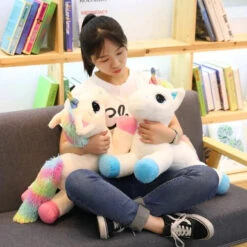Dream Rainbow Unicorn Plush -Kawaii Store kawaiies plushies plush softtoy dream rainbow unicorn plush soft toy 320481