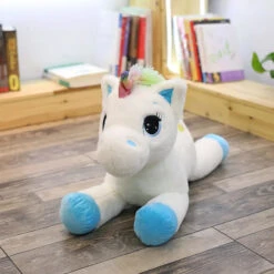 Dream Rainbow Unicorn Plush -Kawaii Store kawaiies plushies plush softtoy dream rainbow unicorn plush soft toy blue 40cm 409071