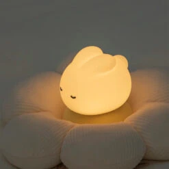 Dreaming Bunny LED Night Light -Kawaii Store kawaiies plushies plush softtoy dreaming bunny led night light home decor 154854