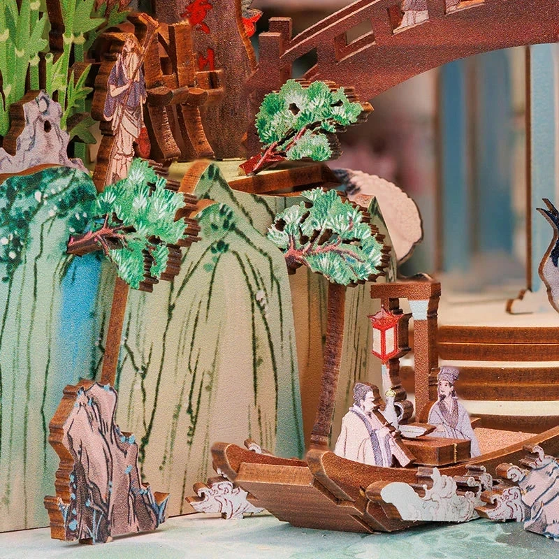 East Waterfall Village Wooden Bookshelf Nook Kit 15 East Waterfall Village Wooden Bookshelf Nook Kit - Image 13