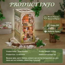 Elven Paradise Wooden Bookshelf Nook Kit -Kawaii Store kawaiies plushies plush softtoy elven paradise wooden bookshelf nook kit wooden kit 203011