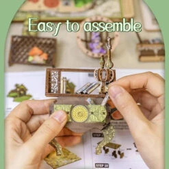 Elven Paradise Wooden Bookshelf Nook Kit -Kawaii Store kawaiies plushies plush softtoy elven paradise wooden bookshelf nook kit wooden kit 446771