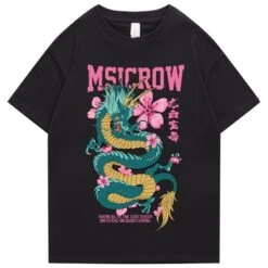 Apparel Emerald Dragon Pink Sakura Unisex Cotton Tee 19 Apparel Emerald Dragon Pink Sakura Unisex Cotton Tee -Kawaii Store kawaiies plushies plush softtoy emerald dragon pink sakura unisex cotton tee new apparel black s 888406