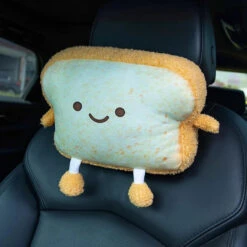Accessories Emoji Toast Bread Friends Car Headrest Plush -Kawaii Store kawaiies plushies plush softtoy emoji toast bread friends car headrest plush car milk bread 618219