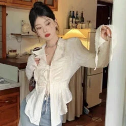 Apparel Fairytale Long Sleeve Blouse -Kawaii Store kawaiies plushies plush softtoy fairytale long sleeve blouse tops 130097