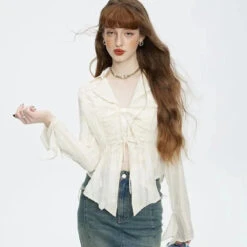 Apparel Fairytale Long Sleeve Blouse -Kawaii Store kawaiies plushies plush softtoy fairytale long sleeve blouse tops 415107