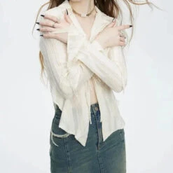 Apparel Fairytale Long Sleeve Blouse -Kawaii Store kawaiies plushies plush softtoy fairytale long sleeve blouse tops 822814