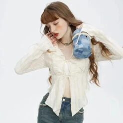 Apparel Fairytale Long Sleeve Blouse -Kawaii Store kawaiies plushies plush softtoy fairytale long sleeve blouse tops 924938