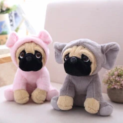 Family Of Pug Plushies -Kawaii Store kawaiies plushies plush softtoy family of pug plushies new soft toy 304967