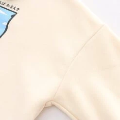 Apparel Farewell Bunny Polo Sweatshirt -Kawaii Store kawaiies plushies plush softtoy farewell bunny polo sweatshirt sweatshirt 300000