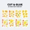 Fast Food Cut & Glue Activity – Kawaii Printable Craft For Kids (30 Pages) -Kawaii Store kawaiies plushies plush softtoy fast food cut glue activity kawaii printable craft for kids 30 pages cut glue 313676