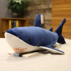 Finley The Great White Shark Plush -Kawaii Store kawaiies plushies plush softtoy finley the great white shark plush soft toy blue 23in 60cm 520094