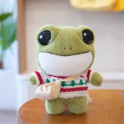Finley The Mini Frog Plushie Collection 41 Finley The Mini Frog Plushie Collection -Kawaii Store kawaiies plushies plush softtoy finley the mini frog new soft toy christmas sweater 346716