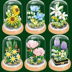 Floral Capsule Micro Building Set Collection -Kawaii Store kawaiies plushies plush softtoy floral capsule micro building set collection build it 319593